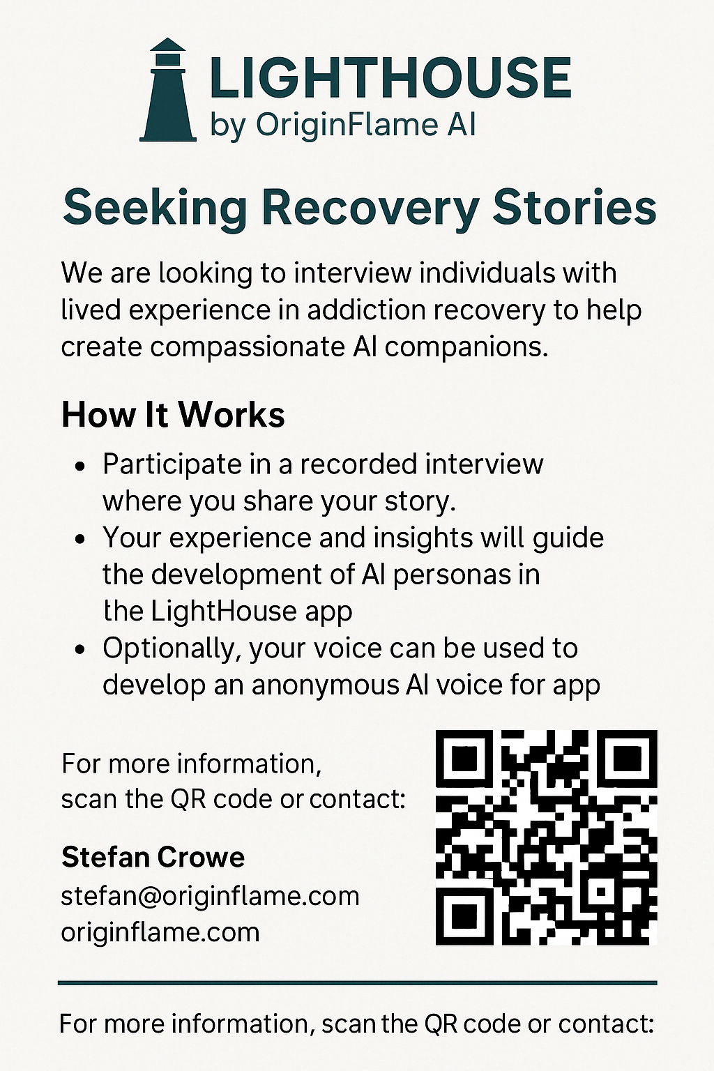 Lighthouse Recovery Flyer